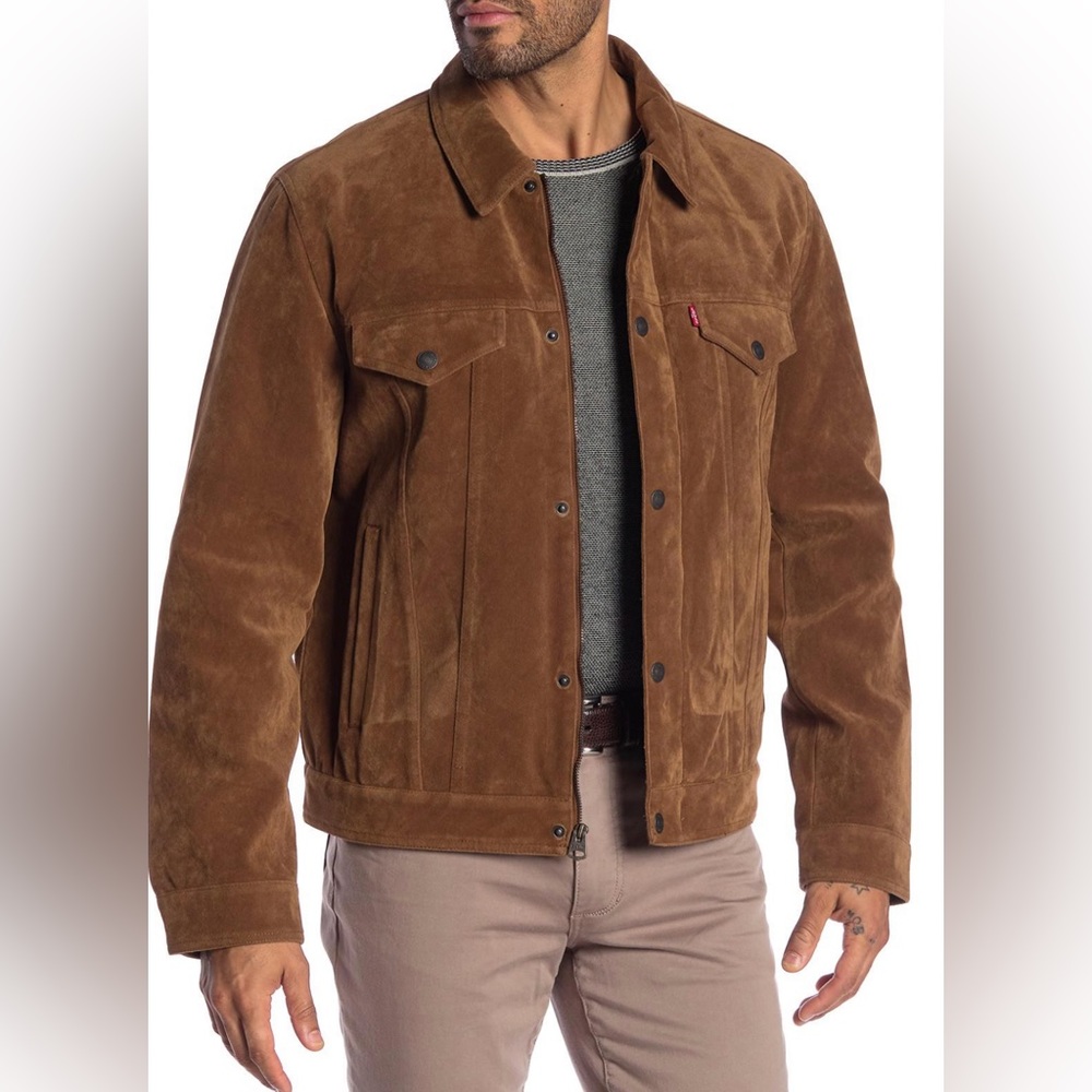 Men’s Levi Faux Suede Trucker Jacket
